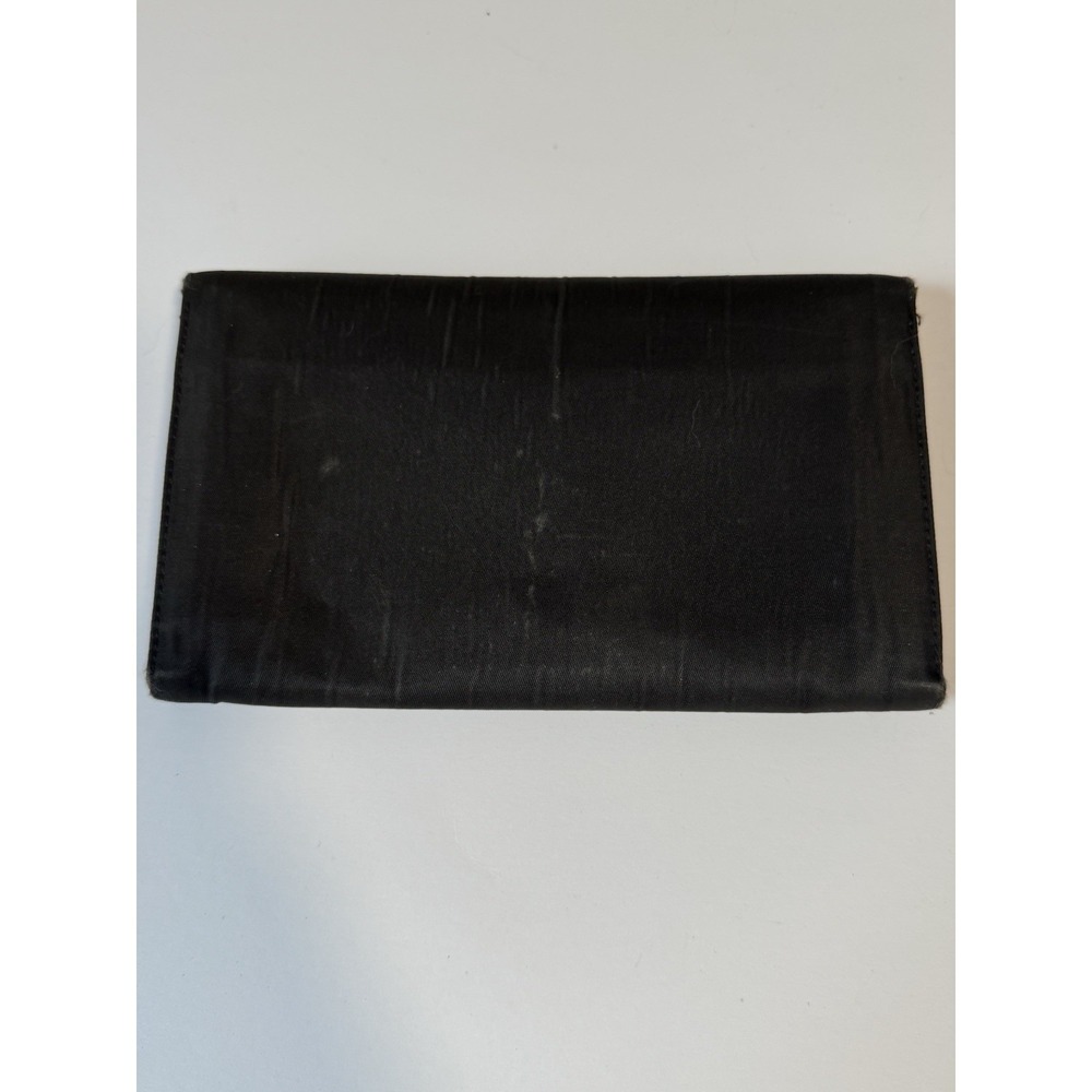 Prada Nylon Black Wallet Made In Italy Authentic 7.25"x 4.5" - Picture 4 of 16